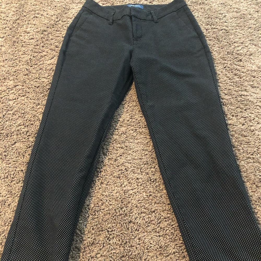 Black and white polka dot Old Navy dress pants